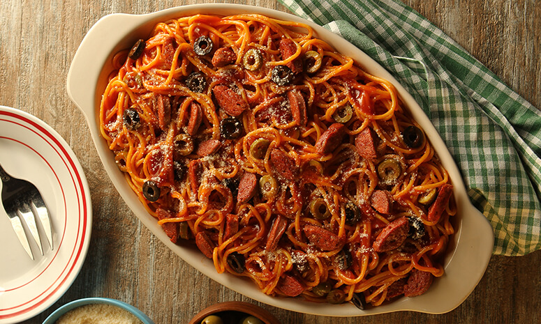 Chorizo and Olive Pasta Recipe
