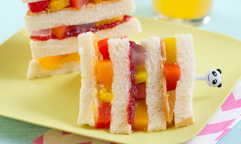 Fruity Rainbow Sandwich Recipe