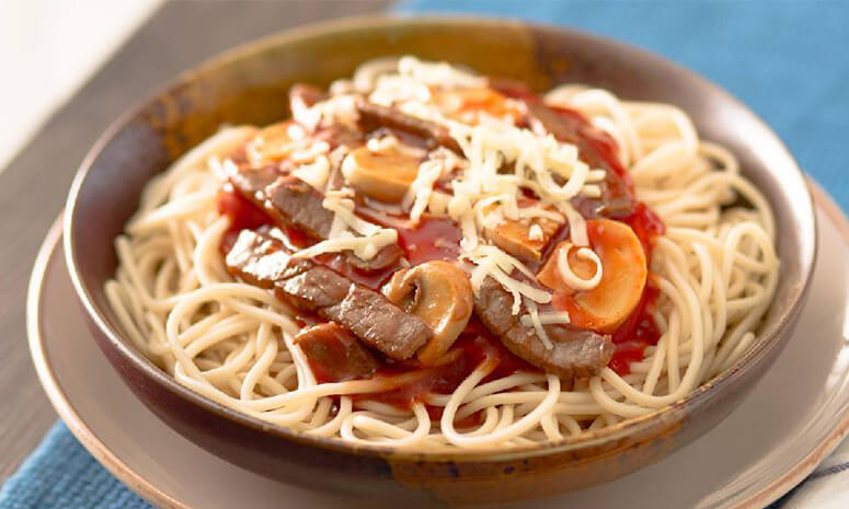 Tapa and Mushroom Spaghetti Recipe