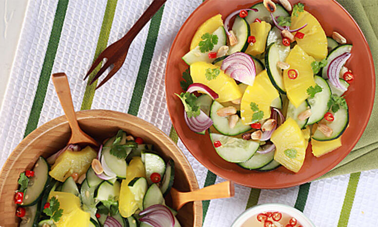 Thai Pineapple Cucumber Salad Recipe
